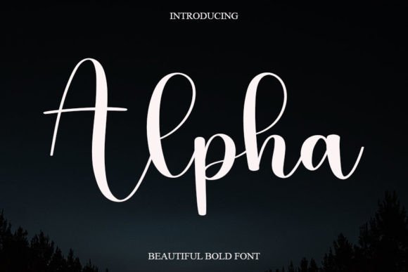Alpha: A Luxurious Handwritten Font