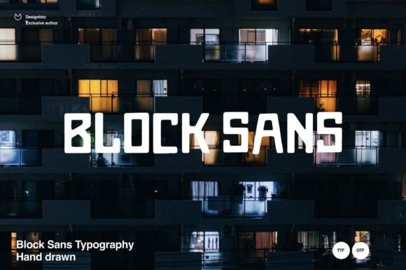 Block Sans: A Cool Handwritten Font