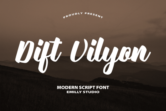 Dift Vilyon: A Script Font with Natural Elegance