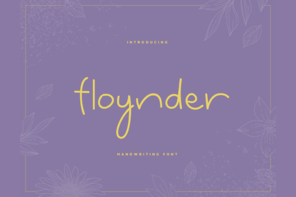 Floynder: A Fun Handwritten Font