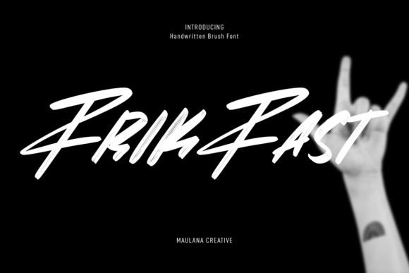 Frikfast: A Slanted Script Font with Rhythm and Grace