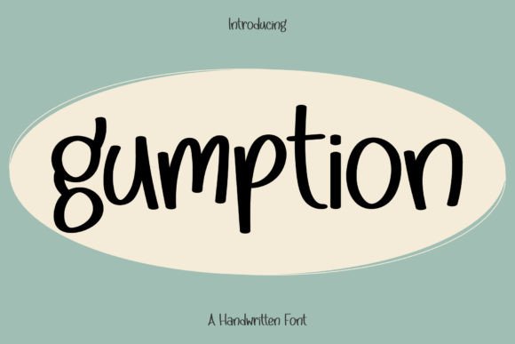 Gumption: A Joyful Handwritten Font