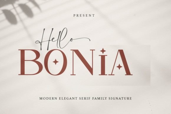 Hello Bonia: A Modern Serif Font That Elevates Digital Branding