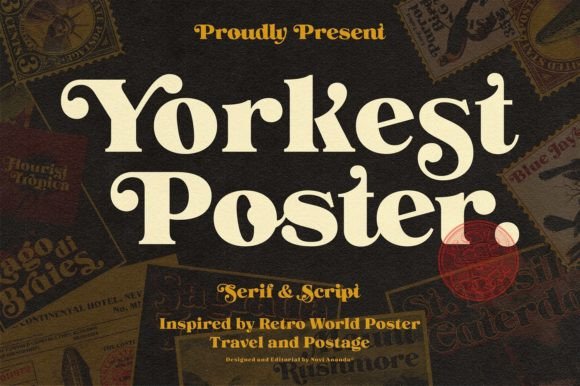 Ns Yorkest Poster: A Vintage Serif Display Font That Lands With Charm