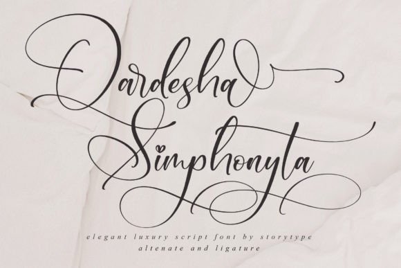 Qardesha Simphonyta: A Luxurious Script Font