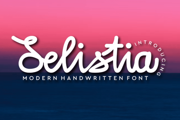 Selistia: A Flowing Font for Web Design