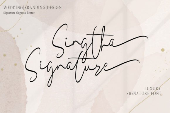 Sigtha Signature: Elegant Script Font