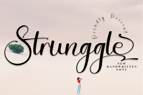 Strunggle: A Script Font for Web Design