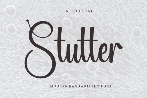 Stutter Font: Handwritten Elegance for Crafters